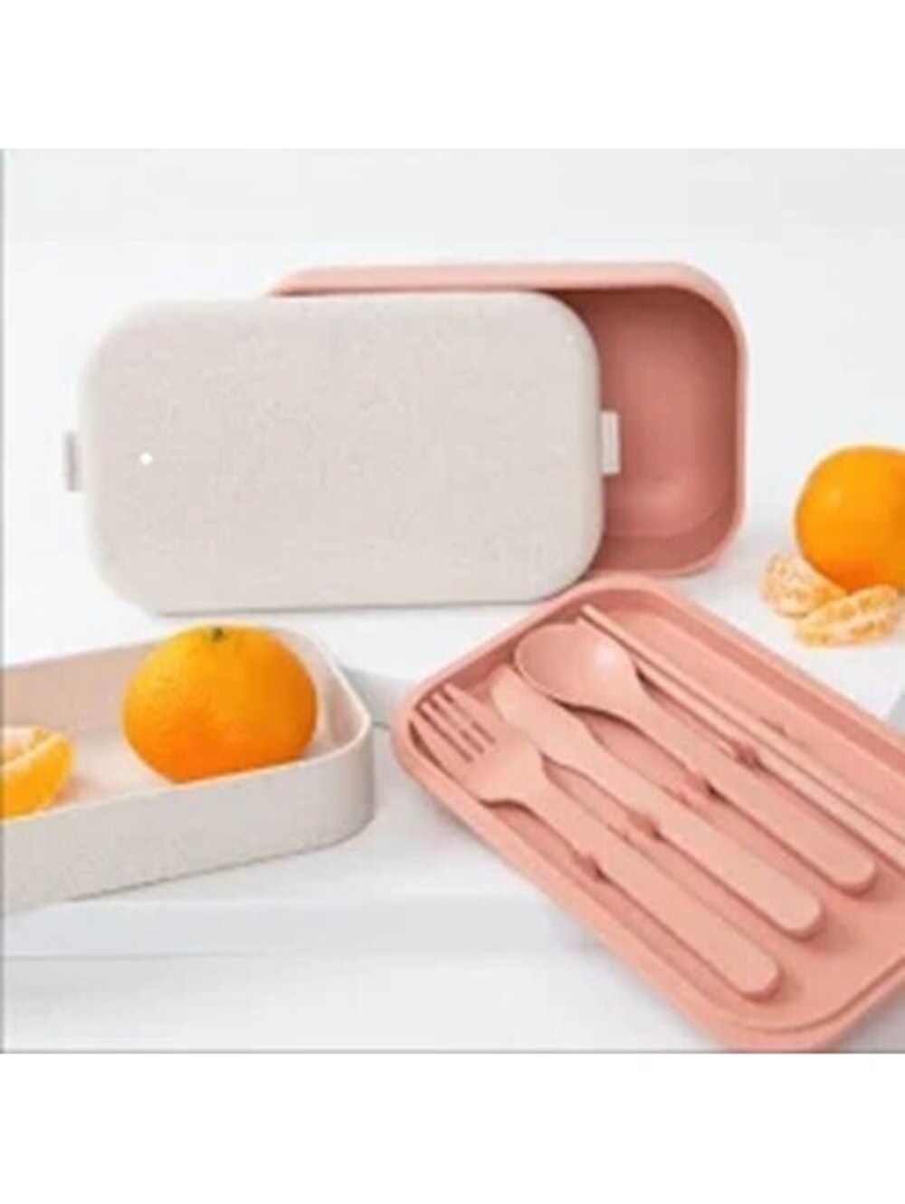 Our Place The Lunchbox Bento Box Set Fork Spoon Knife Chopsticks Strap NEW!